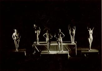 Untitled (Semi-Nude Female Models on Stage)