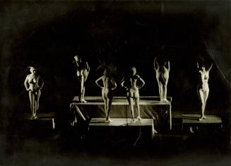 Untitled (Semi-Nude Female Models on Stage)