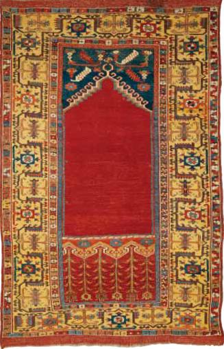 Prayer Rug with Plain Field