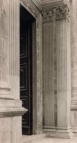 The Central Doorway Seen from One Side Showing the Distribution of the Decorative Carving on the Jambs from the Façade of Santa Maria Novella, Florence, plate 26 from Magdalen Sculptures in Relief; Studies in the History and Criticism of Sculpture, VI