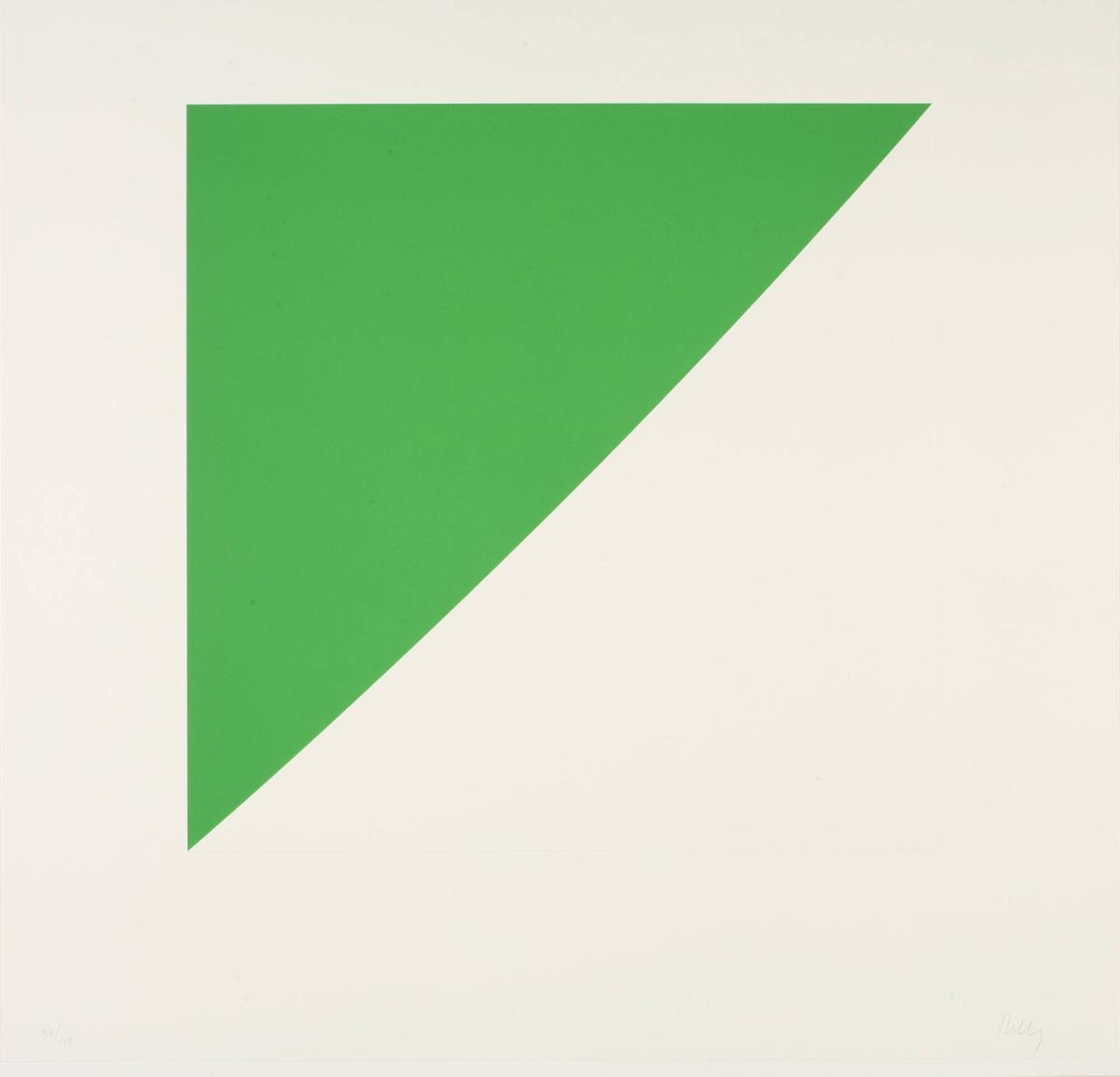 Green Curve with Radius of 20 Feet, from the portfolio For Meyer Schapiro