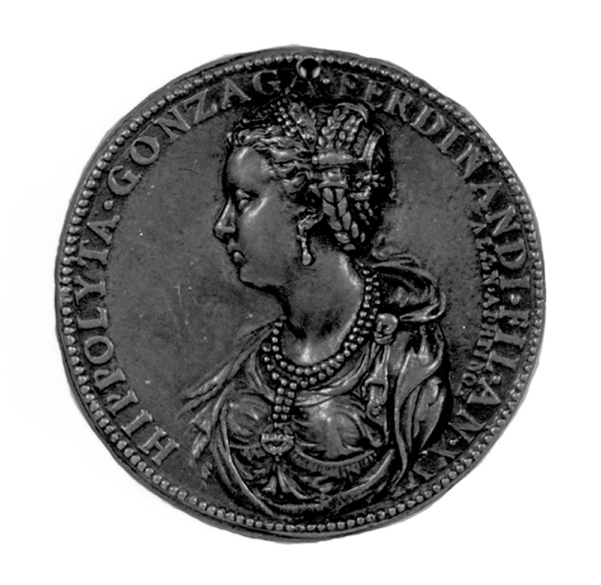 Portrait Medal of Ippolita di Ferdinando Gonzaga; Hecate as Huntress (verso)