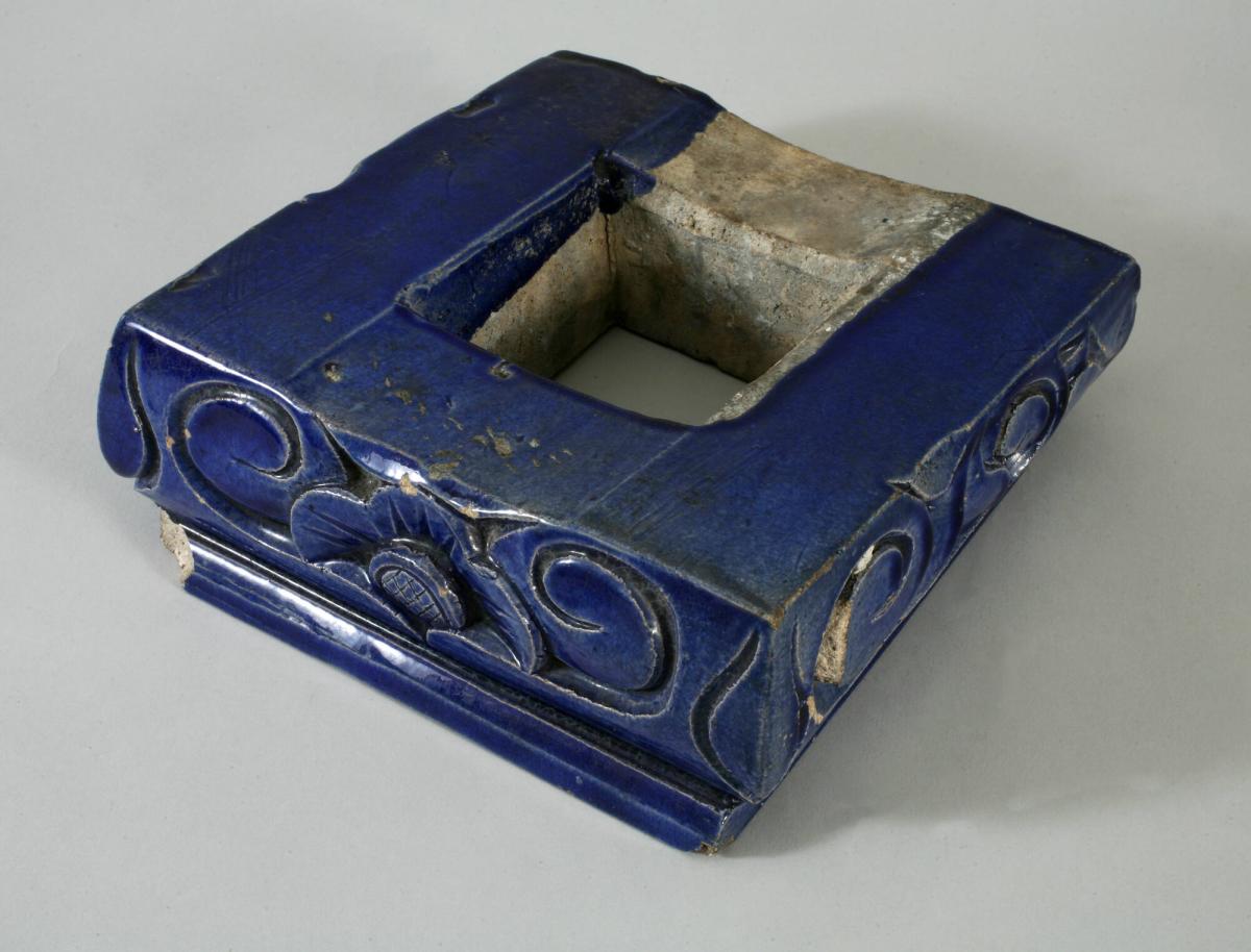 Balustrade Tile with Floral Pattern from the Temple of Heaven