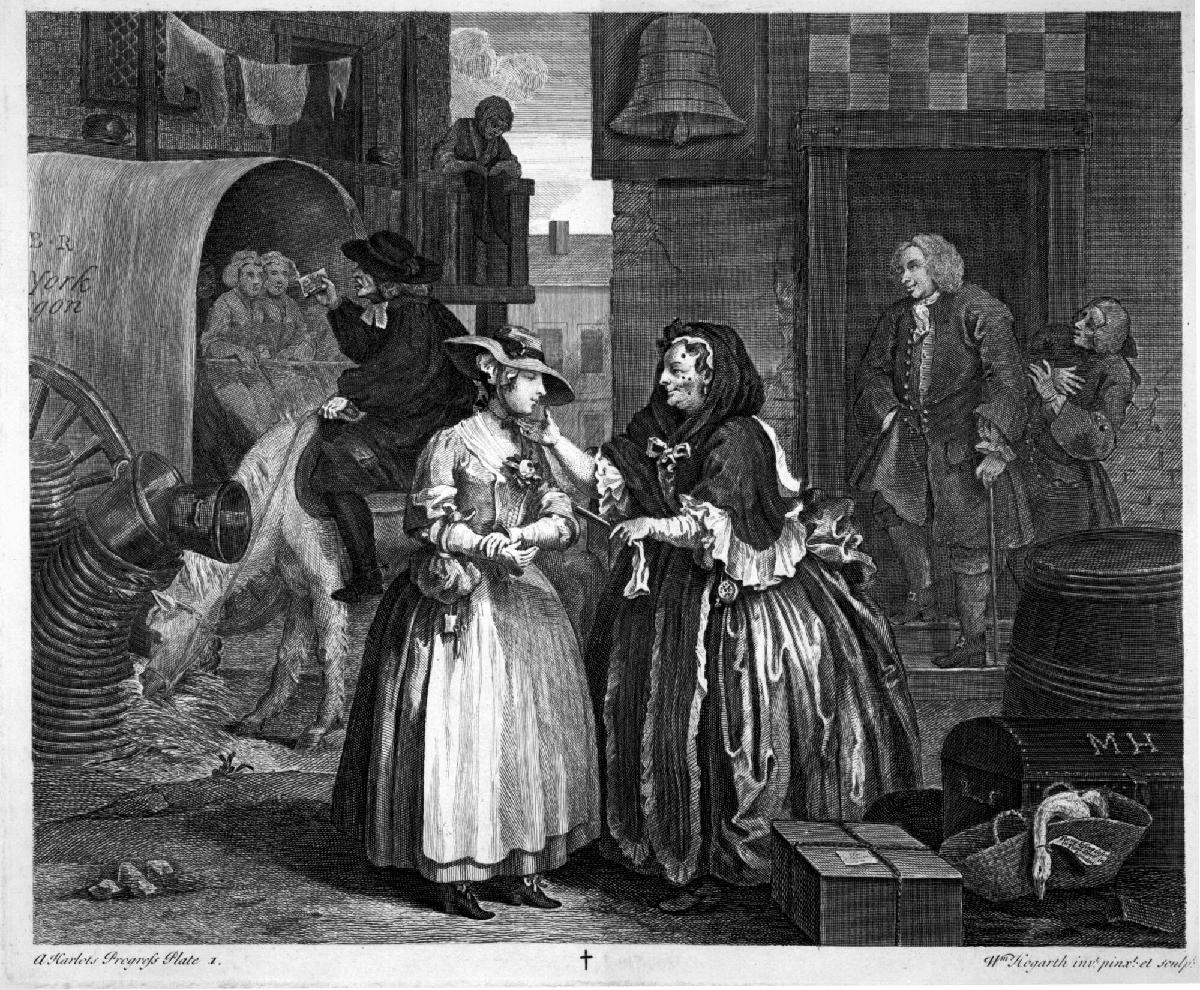 The Harlot's Progress, Plate 1