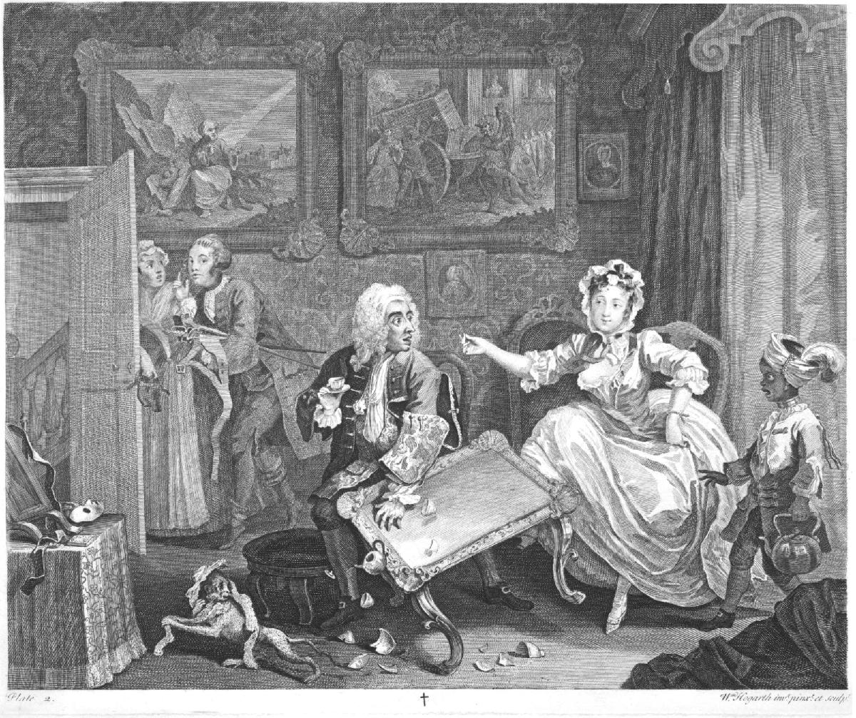 The Harlot's Progress, Plate 2