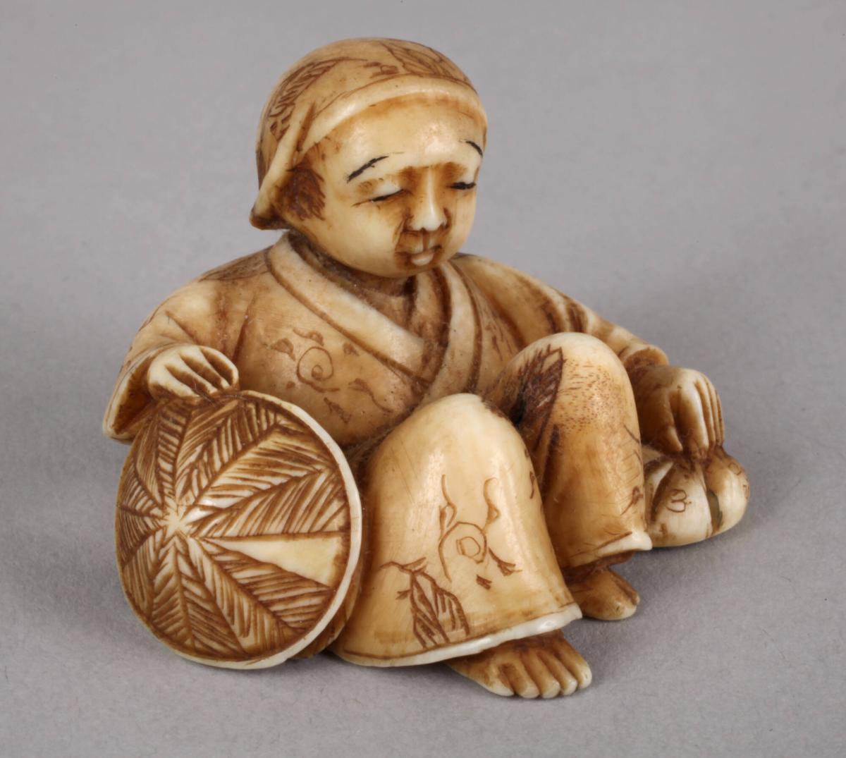 Netsuke of Daikokuten, God of Prosperity