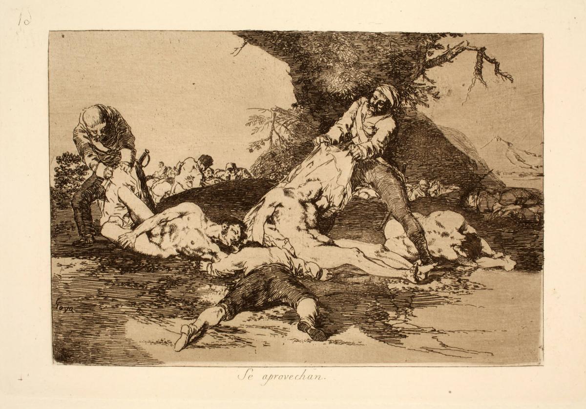 Se aprovechan (They Make Use Of Them), plate 16 from the series Los Desastres de la Guerra (The Disasters of War)