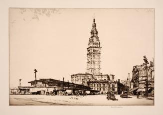 Old Food Market, October 1928, from the Cleveland Union Terminal Series