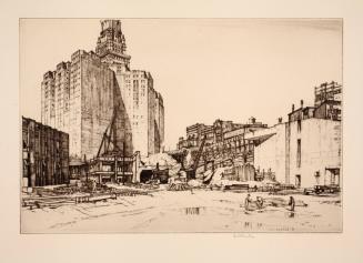 Medical Arts and Builders Exchange Buildings, November 1929, from the Cleveland Union Terminal Series