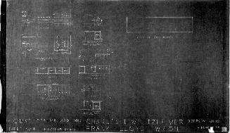 Sheet No. 8: Furniture Details, for The Charles Weltzheimer House, Oberlin, Ohio