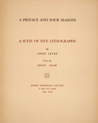 A Preface and Four Seasons