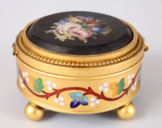 Micromosaic and Enamel Trinket Box