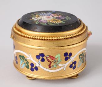 Micromosaic and Enamel Trinket Box