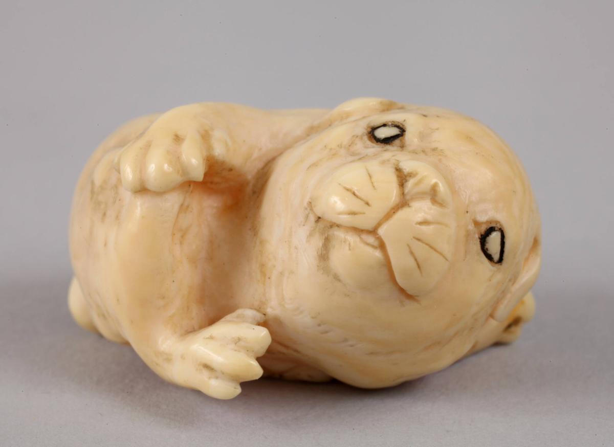 Netsuke of a Puppy