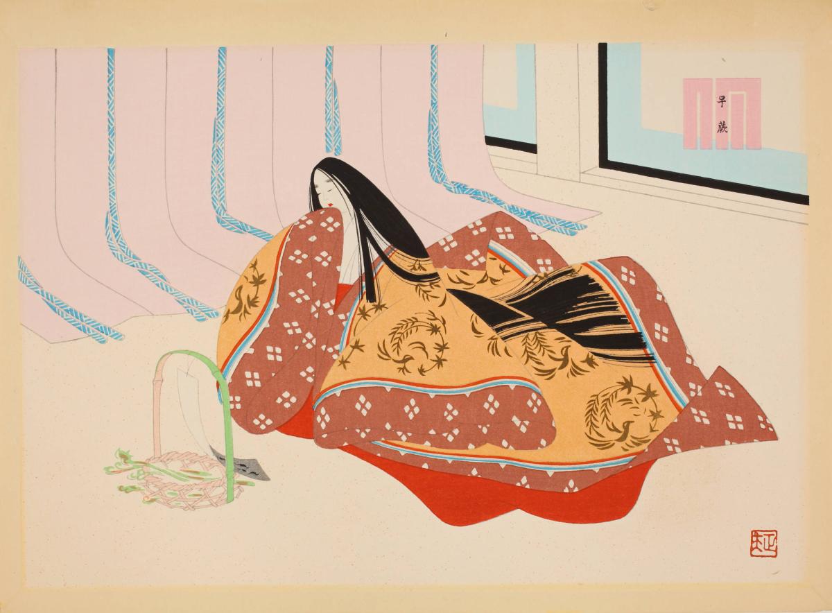 Fern-shoots (Sawarabi 早蕨), No. 48 from the series The Tale of Genji