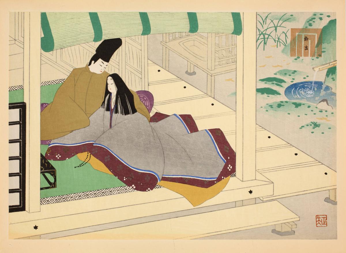 The Bell Cricket (Suzumushi 鈴虫), No. 38 from the series The Tale of Genji