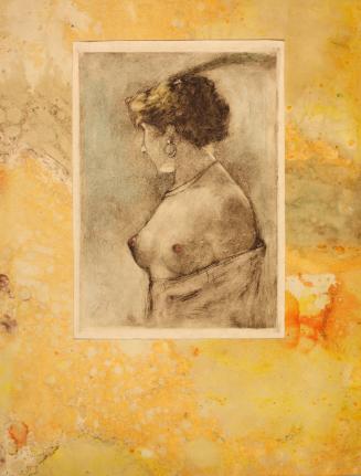 Female Bust Seen in Profile, illustration for La Légende d'Uilenspiegel