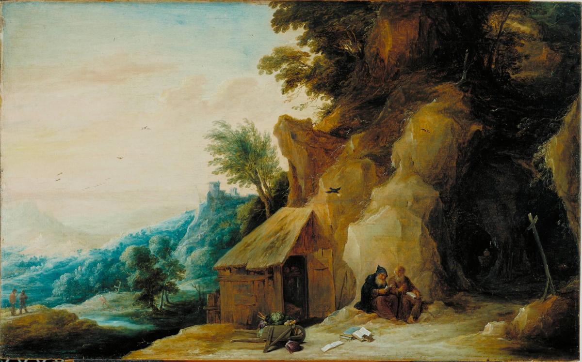 Saints Anthony and Paul in a Landscape