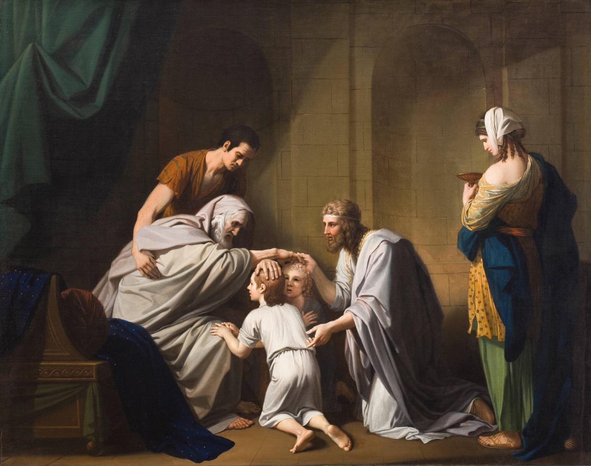 Jacob Blessing Ephraim and Manasseh