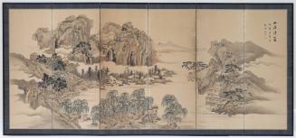 Mountain Retreat in Clear Summer (in the Style of Tang Yin), from the series Landscapes in the Styles of Chinese Masters