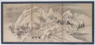 Wintry Groves and Distant Ranges (in the style of Lan Ying), from the series Landscapes in the Styles of Chinese Masters