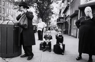 Kids Sitting on Milk Crates / Lee Ave., Brooklyn, NY