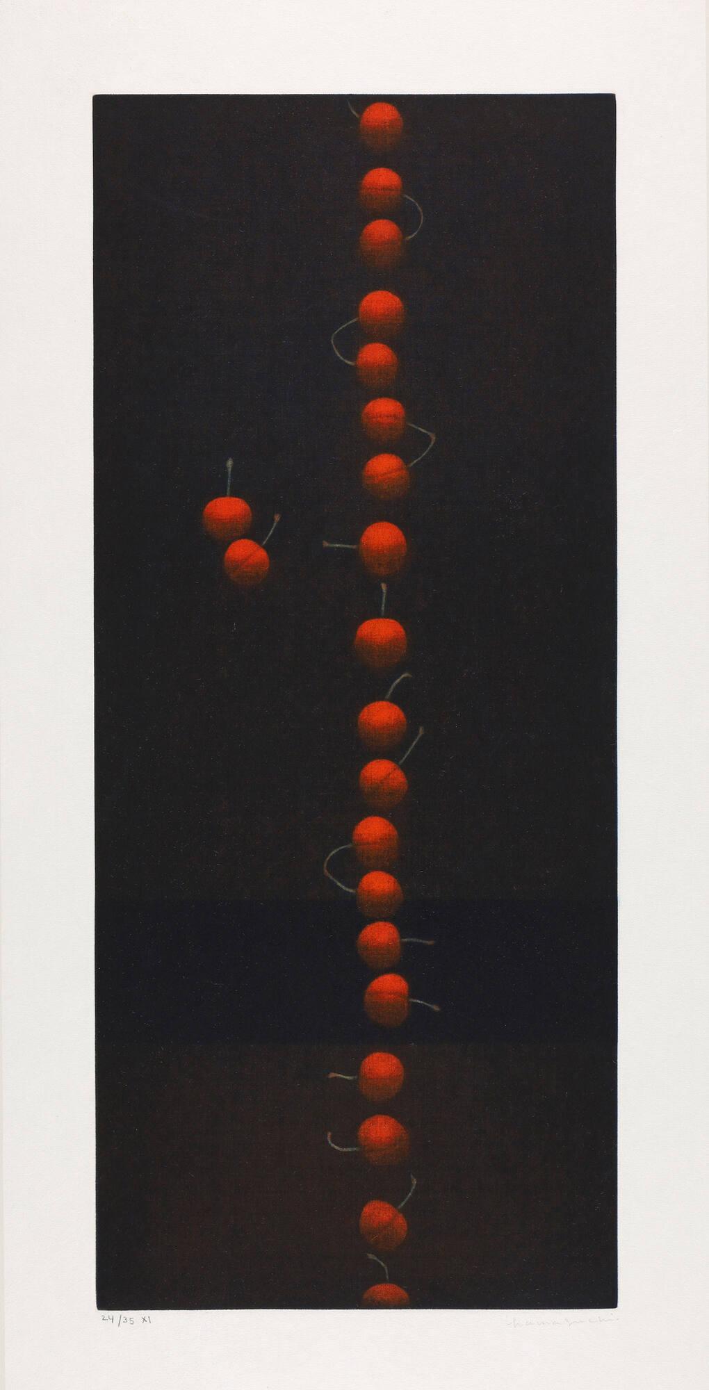 Twenty-Two Cherries, No. XI "autumn winter spring summer)", from the e.e. cummings suite