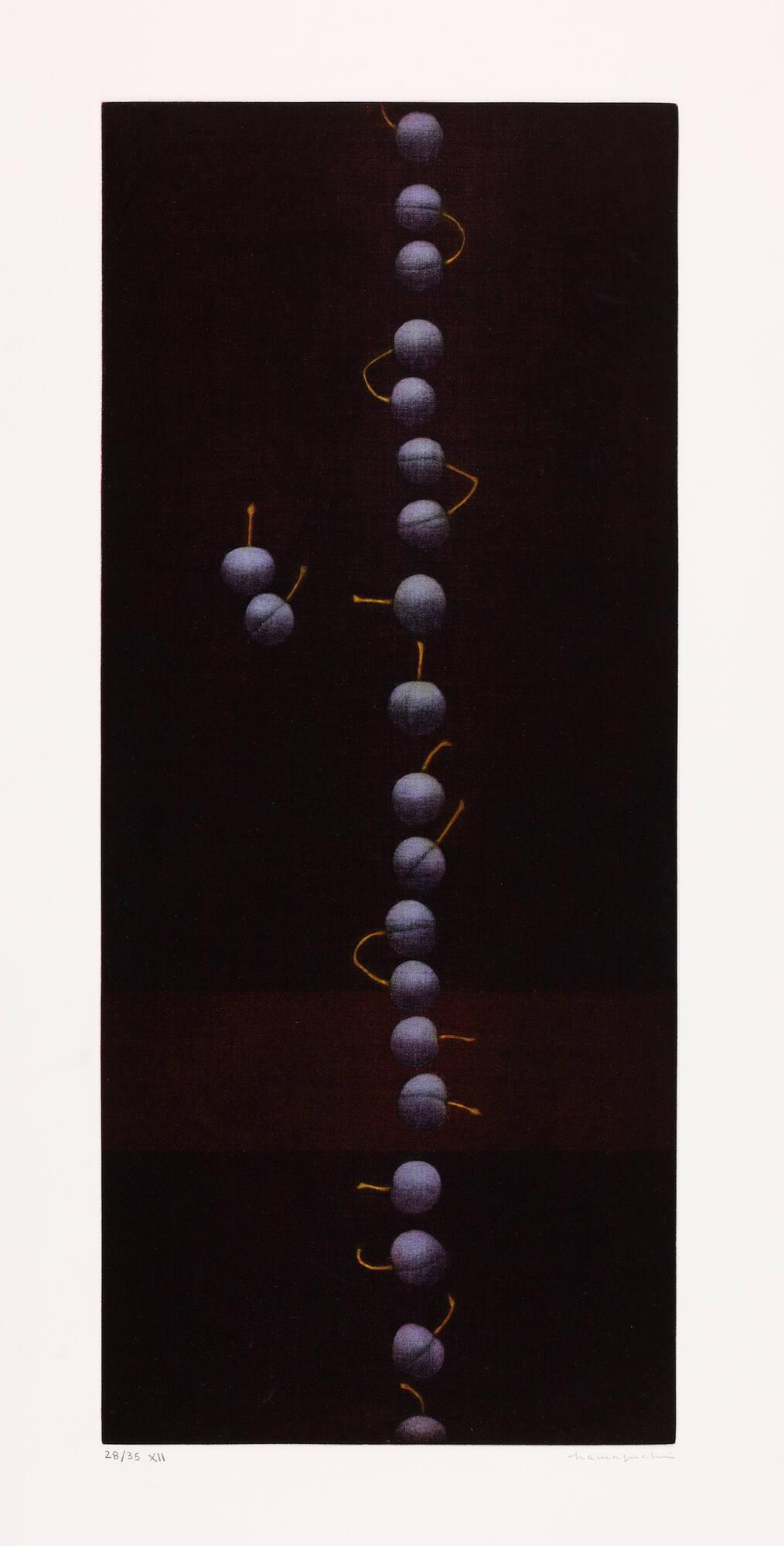 Twenty-Two Cherries, No. XII "and no one loved him more by more", from  the e.e. cummings suite