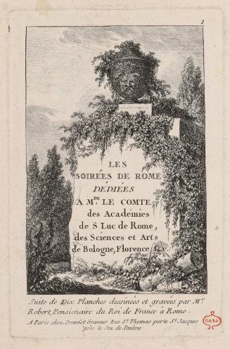 Frontispiece, from the series Les Soirées de Rome