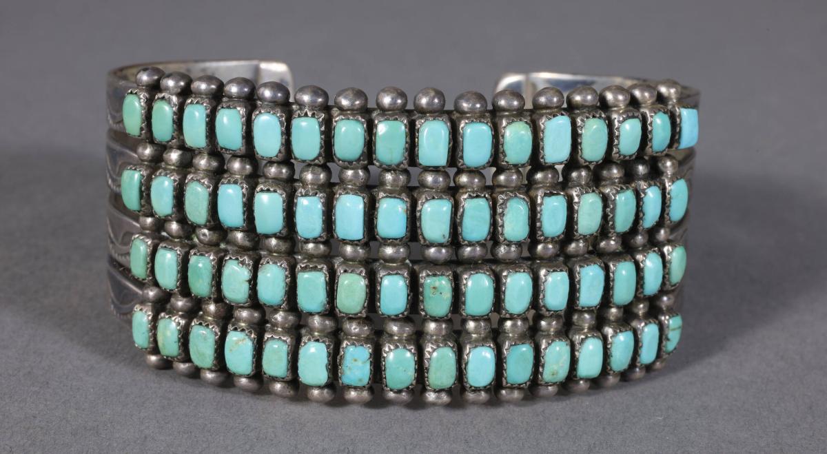 Silver and Turquoise Bracelet