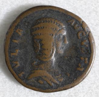 Sestertius: Obverse, Head of Julia; Reverse, Hilaritas