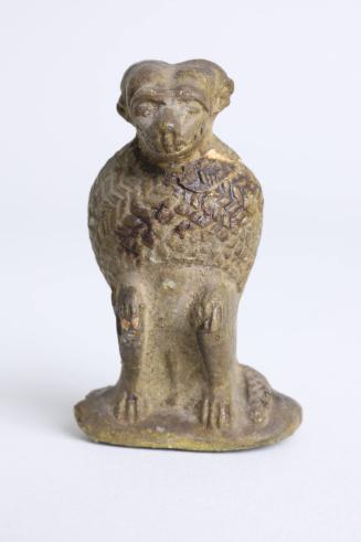 Faience Amulet of an Ape Deity [Thoth?]