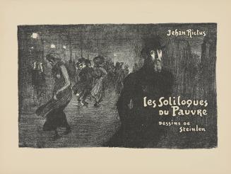 Les Soliloques du Pauvre (The Soliloquies of the Poor), proof impression of the cover to Jehan Rictus’ (aka Gabriel Randon) (1867–1933) poems, “Les Soliloques du Pauvre”, published by the Société du "Mercure de France" in Paris, 1897