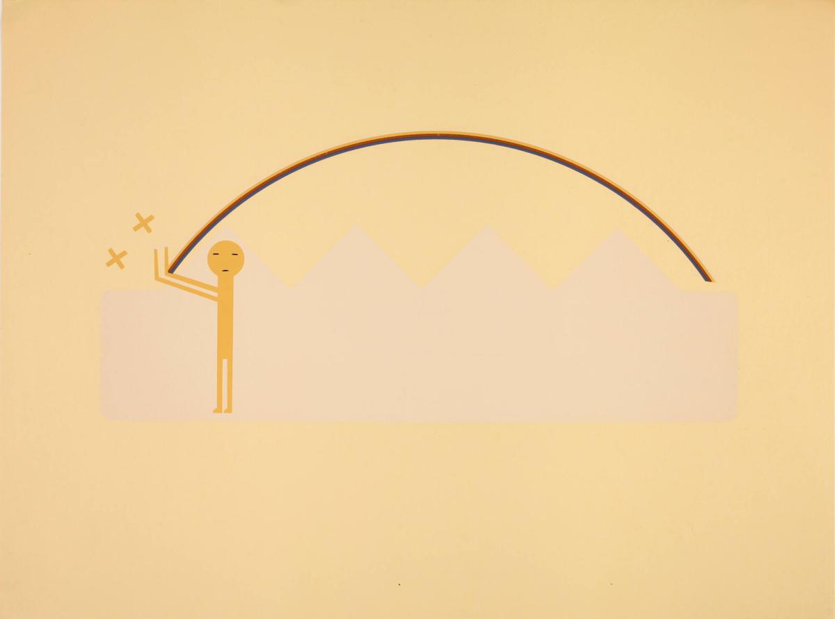 Sand Dune Monster, plate II from Where the Two Came to Their Father: A Navajo War Ceremonial
