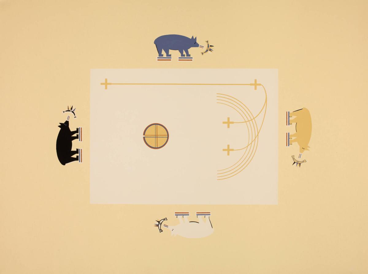 Big Bear Painting, plate XV from Where the Two Came to Their Father: A Navajo War Ceremonial