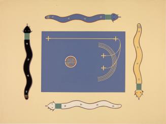 Big Snake Painting, plate XVI from Where the Two Came to Their Father: A Navajo War Ceremonial