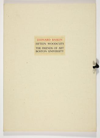Portfolio for Fifteen Woodcuts, Boston, The Friends of Art Boston University, 1962