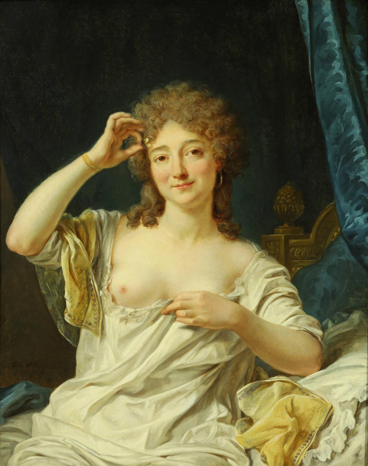 Portrait d'une femme assise