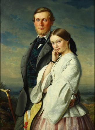 Double Portrait of the Children of the Painter, Adolf and Else Henning