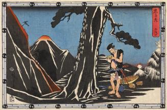 Sadakuro Counts the Stolen Gold, Act 5 from the series Chushingura