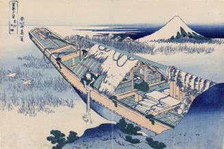 Fuji from Ushibori in Hitachi Province, from the series Thirty-six Views of Mt. Fuji