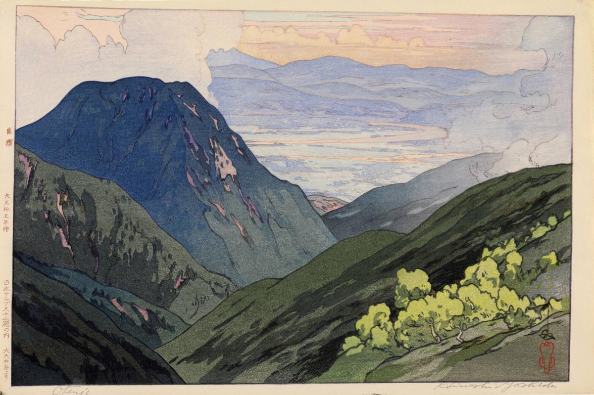 Ōtenjō, from the series Twelve Scenes in the Japan Alps