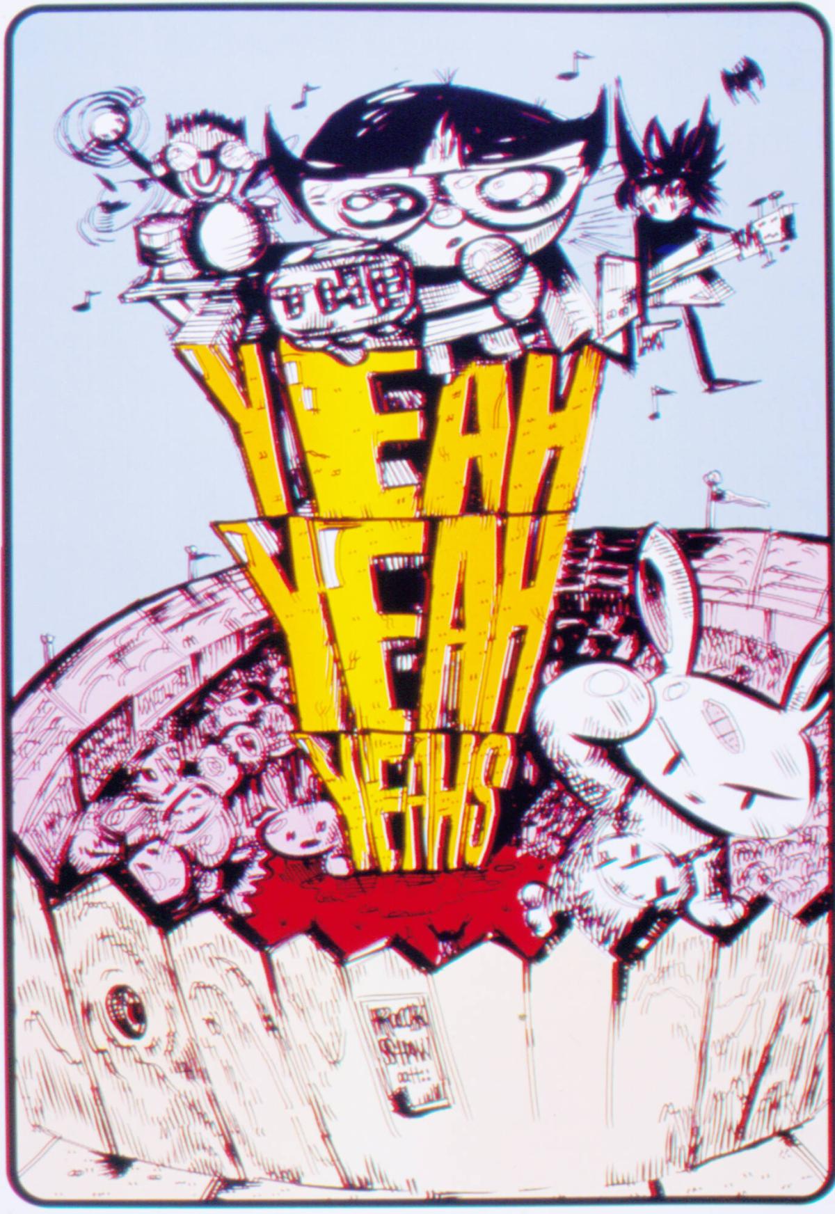 Yeah Yeah Yeahs Tour Poster, from the portfolio One Sixpack Short of a Hippie Death Cult