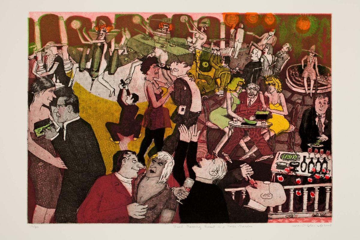 Fundraising Event in a Rose Garden, from the Corcoran 2005 Print Portfolio: Drawn to Representation