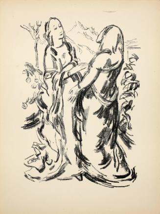 Heimsuchung (The Visitation), plate 26 from Deutsche Graphiker der Gegenwart (German Printmakers of Our Time)