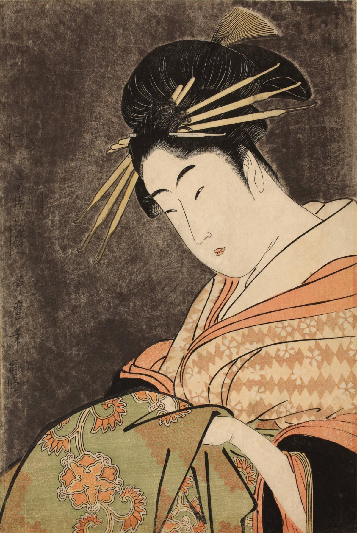 The Courtesan Hanaogi of Gomeiro, the Ogiya House, from the series Comparing the Charms of Beauties