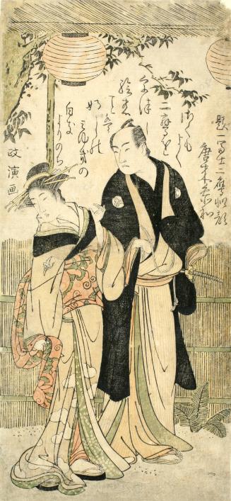 The Poet Torai Sanwa with a Geisha