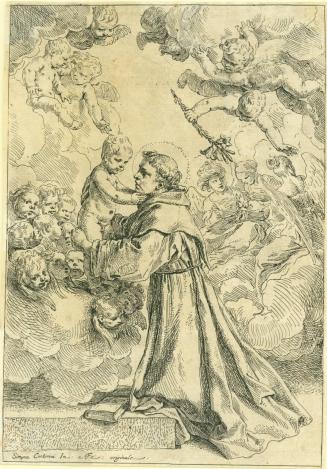 St. Anthony of Padua Adoring the Christ Child in Glory