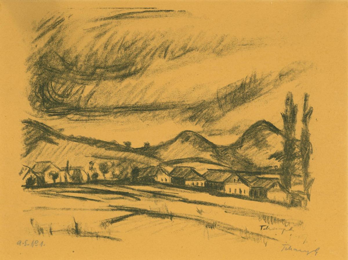 Mountain Landscape with Houses