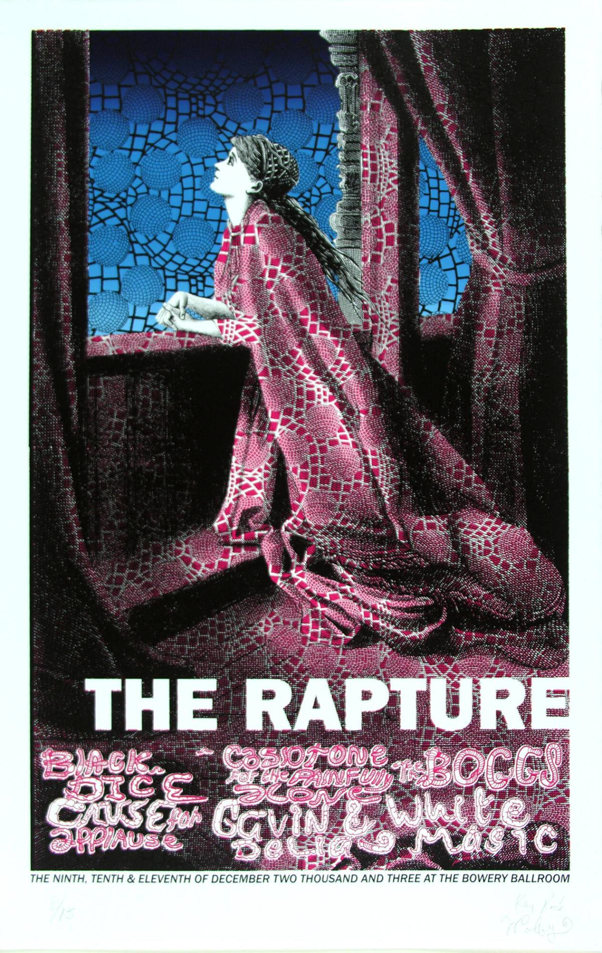 The Rapture 3 Nights at the Bowery Ballroom with Black Dice/Cause for Applause/Casiotone for the Painfully Alone/Gavin & Delia/The Boggs/White Magic, from the portfolio One Sixpack Short of a Hippie Death Cult